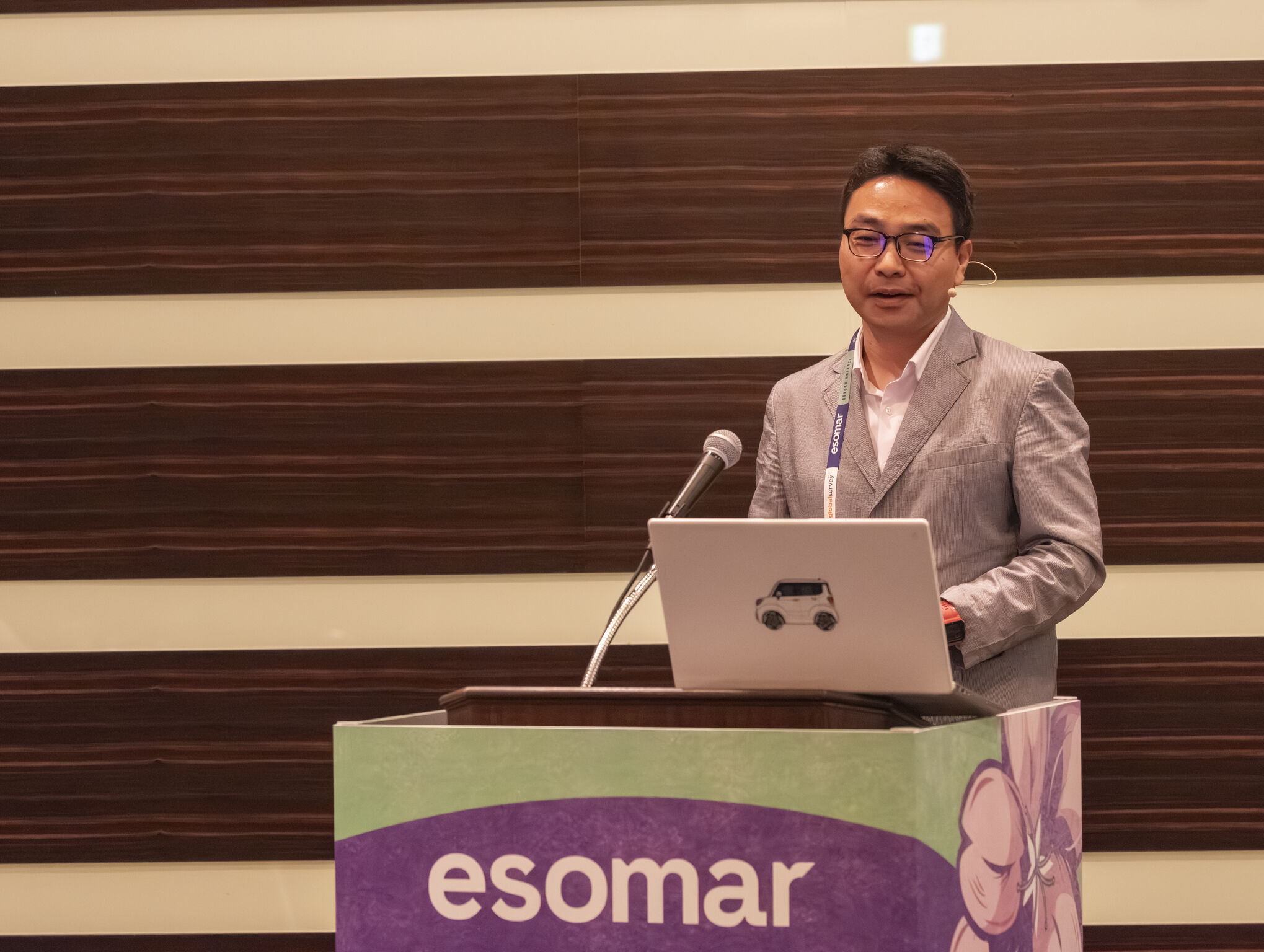 Jay Ahn presenting at ESOMAR 2026